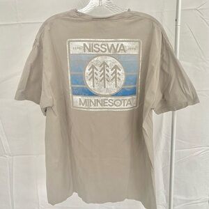 Grey Nisswa Minnesota Lake T-Shirt